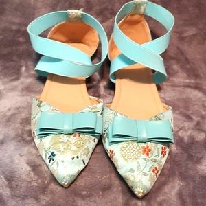 Cute blue flats